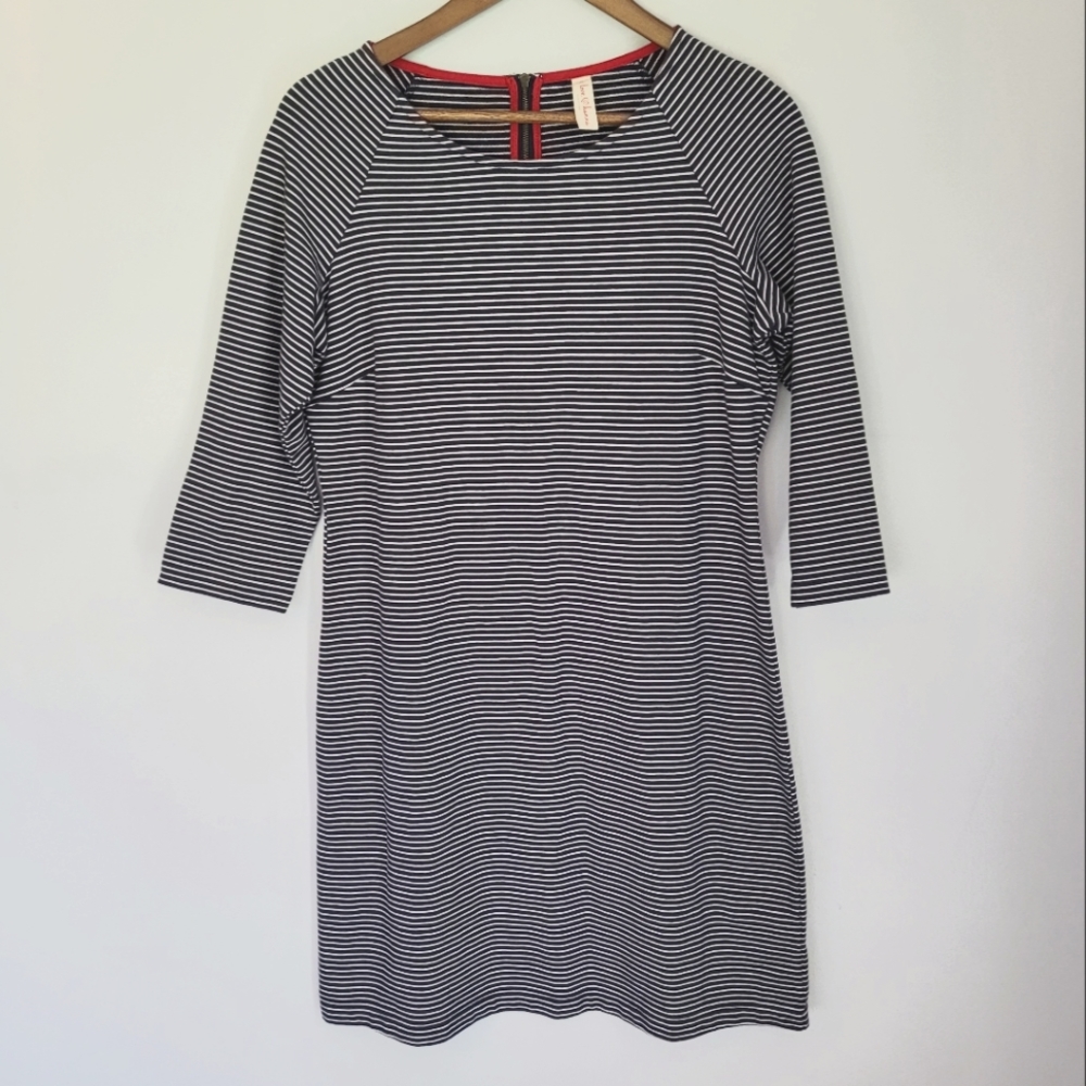 Hanna Andersson Navy & White Striped Mini Dress – Size M